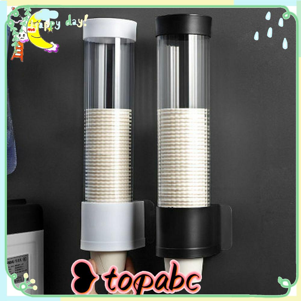 TOP Dispenser Gelas Kertas Disposable Dust-proof No Punching Cup Rack