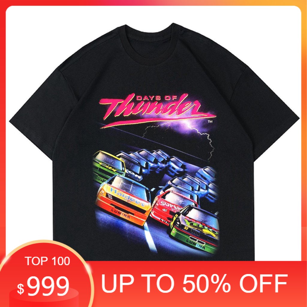 KAOS NASCAR RACING THUNDER | TSHIRT VINTAGE NASCAR RACING 90S | KAOS VINTAGE HITAM