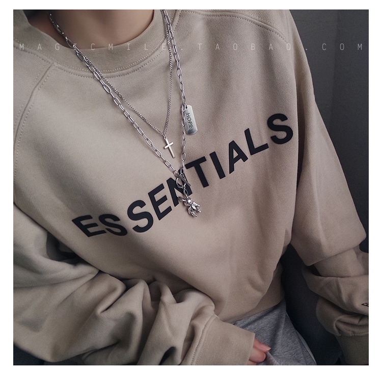 Kelinci Hip Hop Kalung Wanita Niche Desain Sweater Rantai Klavikula Rantai Trendi Panjang Sederhana All-Match