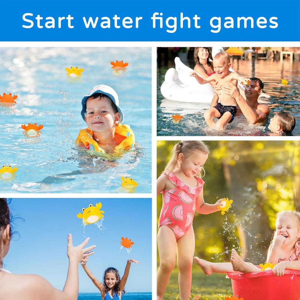 [Fitur] Balon Air Isi Ulang/Mainan Air Anak Dewasa/Bola Air Bentuk Kepiting Kartun/Bom Air Lempar Tangan Isi Cepat/Balon Splash Kolam Renang Musim Panas