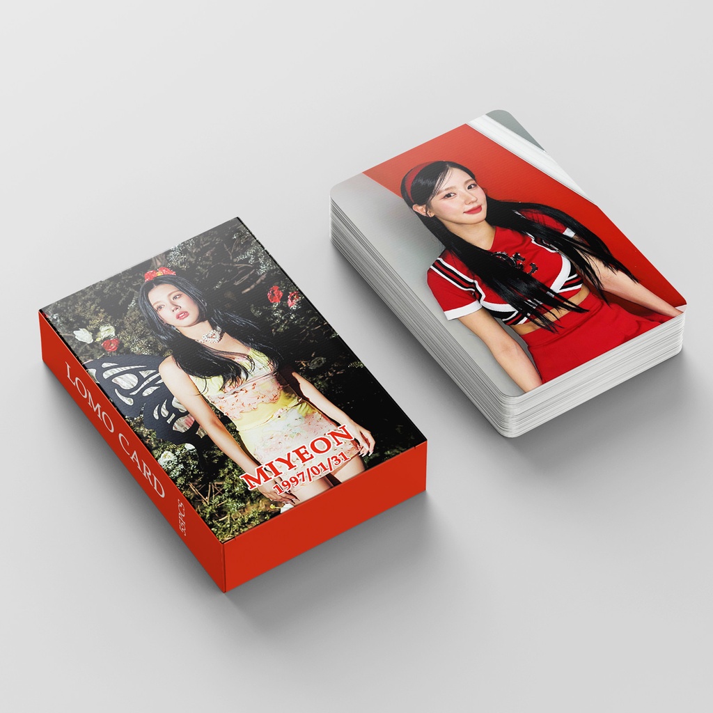 55pcs /box MIYEON (G)I-DLE Photocards Album I FEEL Lomo Cards GIDLE Kpop Postcards