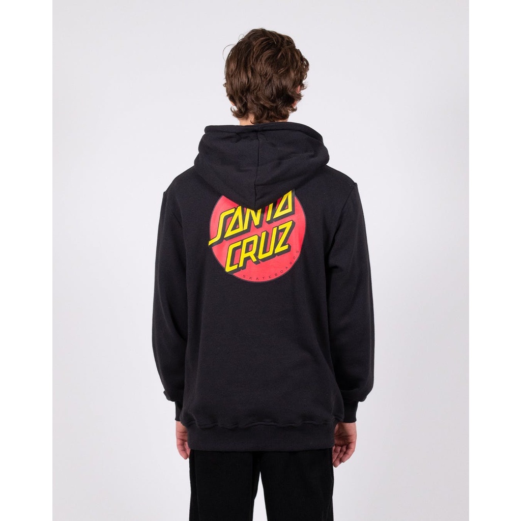 Santa Cruz Classic Dot Chest Black Hoodie