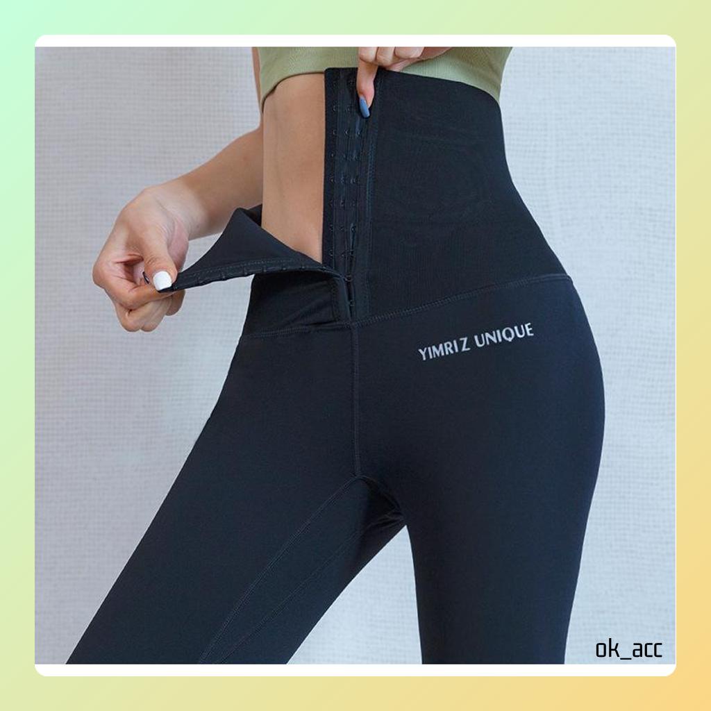 Legging Panjang Celana Pinggang Olahraga yoga perut langsing WT03