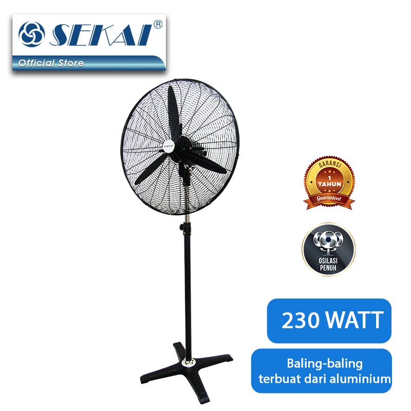 Sekai Kipas Angin Tumpu Industri 26 Inch IST2689 / IST 2689 Industrial Standfan