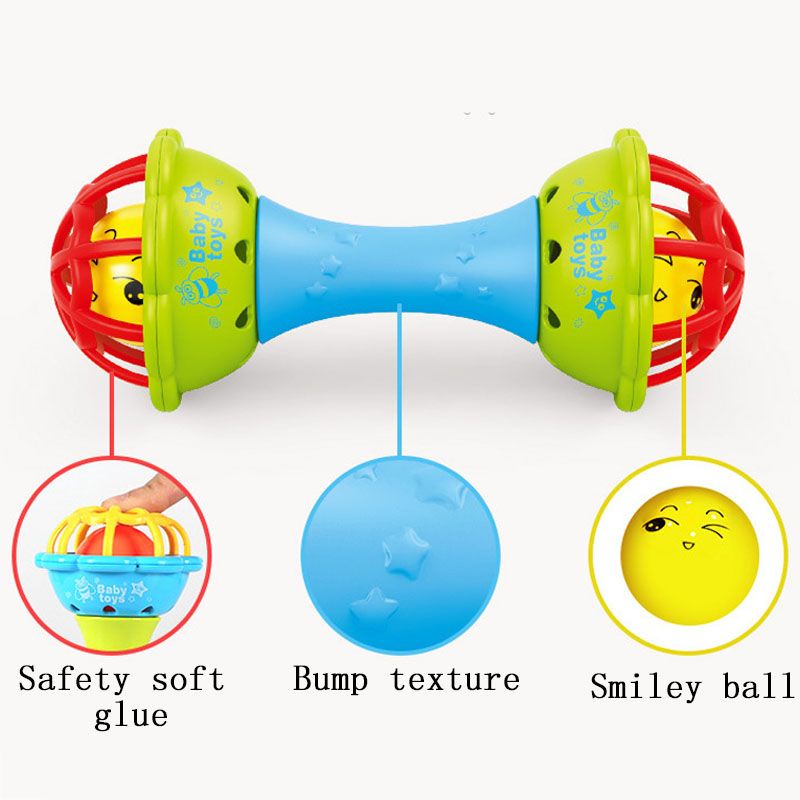 (Pimenova) Mainan Bayi Edukasi Kerincingan Atau Baby Teether Rattle Stick Gigitan Bayi BPA