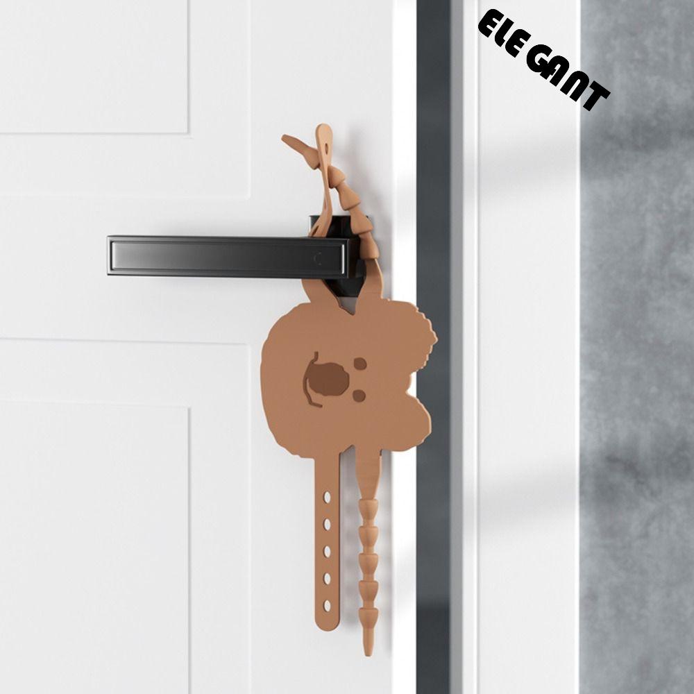 【 ELEGANT 】 Silicone Stopper Baby Room Mute Catcher Door Closer Wedge Blok Pintu Jahitan Kunci Lengan