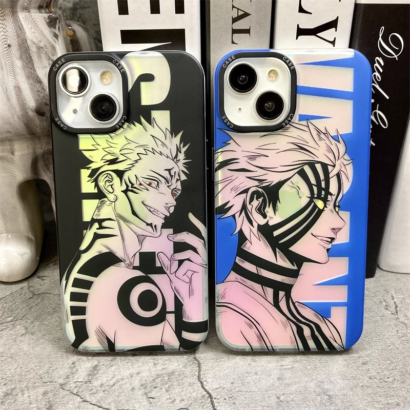 NEW !! Jujutsu Kaisen / Demon Slayer case Iphone ( for Iphone 11 12 pro max 13 pro max14 promax 14 plus READY !) Premium IMD anti-fingerprint matte anti-drop iphone case