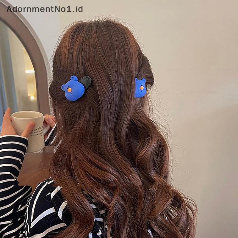 [AdornmentNo1] 2pcs baru jepit rambut anak perempuan Super Cute dan Cute Little Bears klip kecil manis rusak jepit rambut