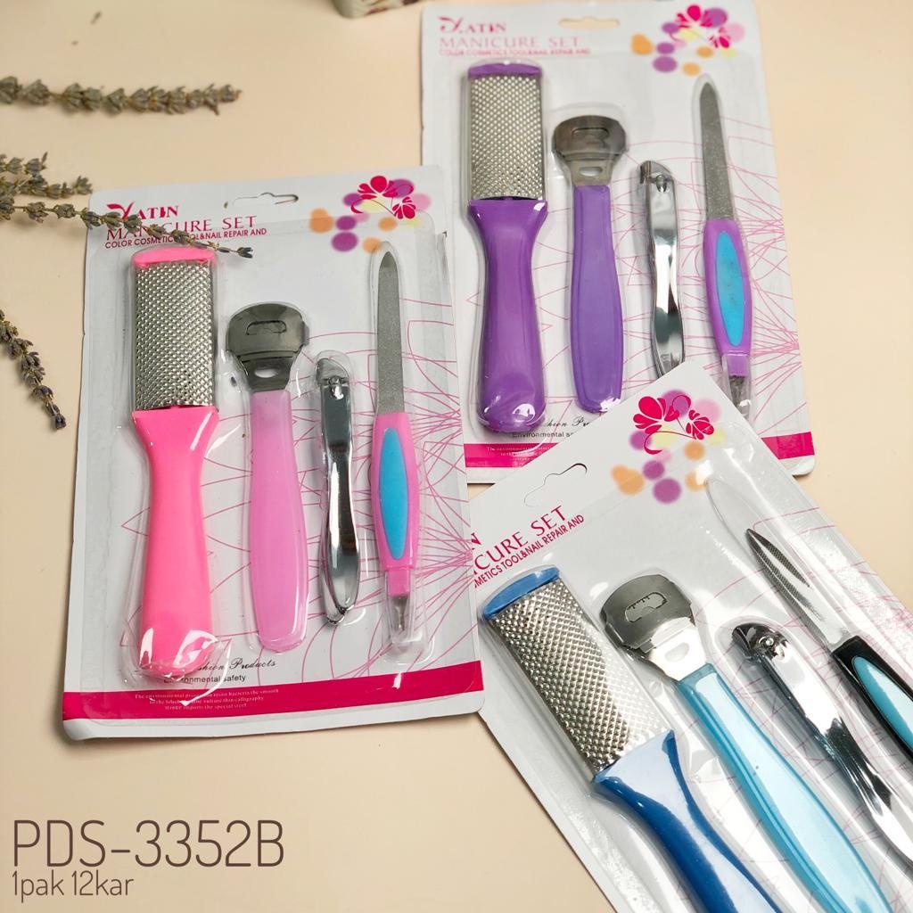 Sikat Kaki Alat Penggosok Tumit Kaki/Penghalus Tumit Kaki Pecah dan Kering Pedicure Foot Care Set / Manicure Set 1282