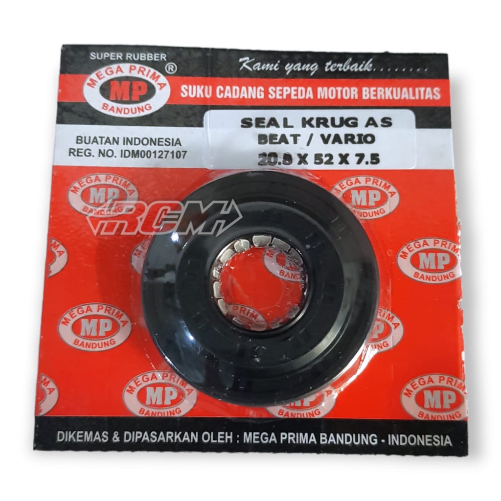 PERBIJI OIL SEAL SIL MAGNIT KREK KRUK AS CRUK AS KRUKAS KREKAS VARIO BEAT UK 20.8 52 7.5 20.8X52X7.5 LOKAL ORI ORIGINAL MEGA PRIMA ASLI