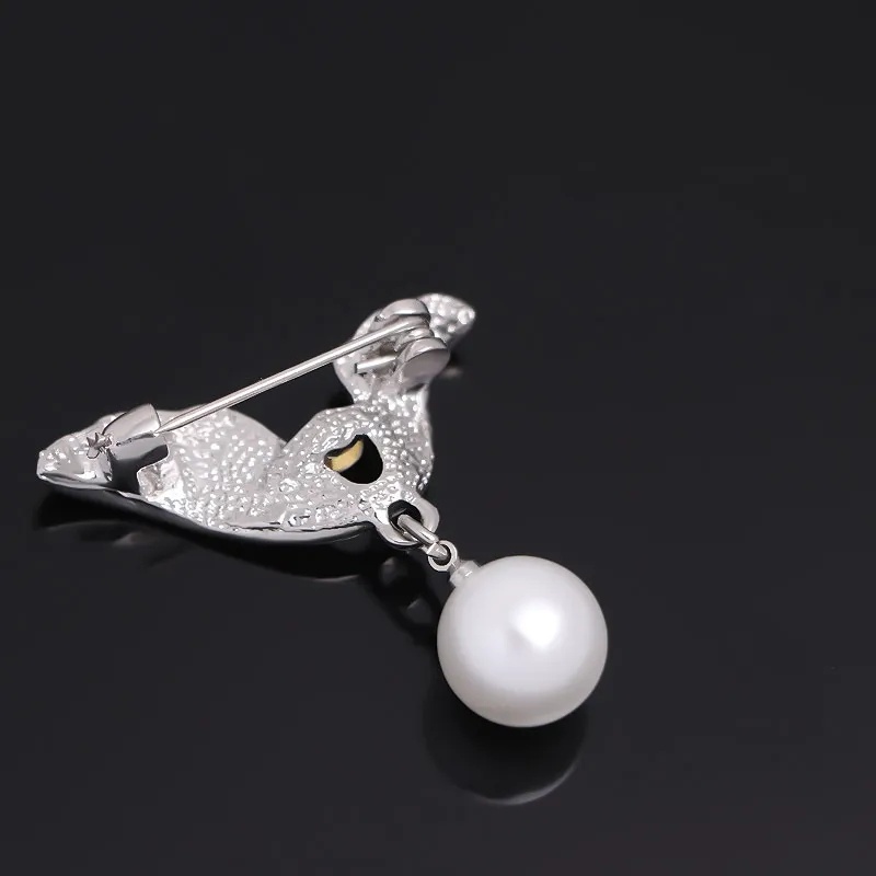 Hadiah Harian Berlian Imitasi Mutiara Imitasi Elegan Klasik Sayap Malaikat Bros Pin Pesta Pria Paduan Perhiasan Wanita Pin Aksesoris Pakaian Ransel Bros Pin