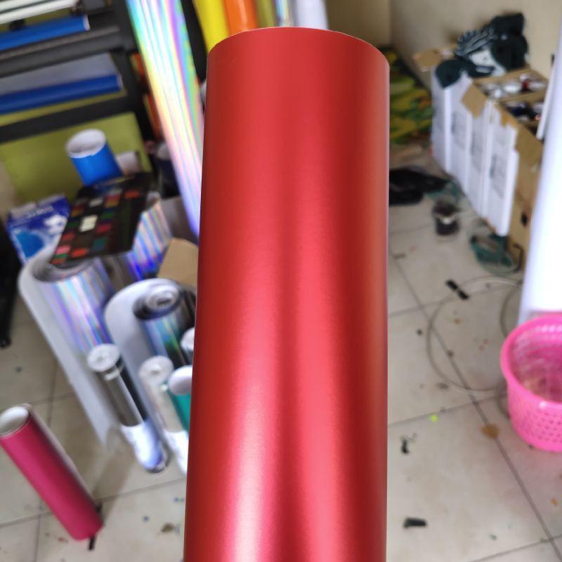 Stiker Skotlet Metalik Doff Merah Sticker Skotlet Metalik Dop Satin Metallic Doff Chrome Doff Merah 