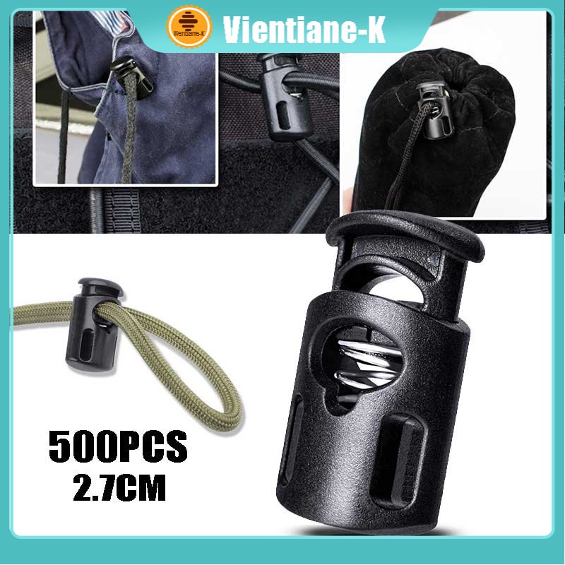 Stopper Tali 500pcs Stopper Tali Tas Stopper Cord Lock Untuk Garment Jaket Tas Tali Masker Sepatu Pa
