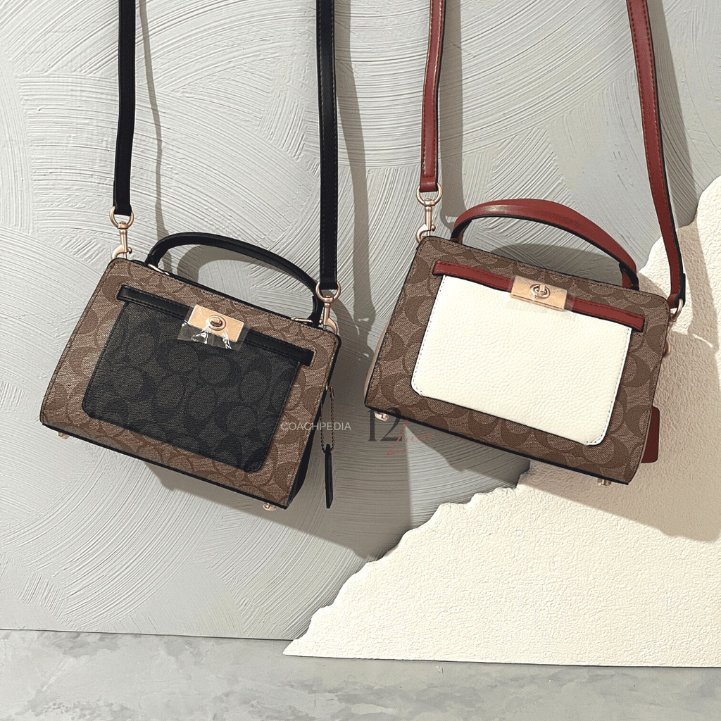 Coach Mini Lane Top Handle Bag Crossbody Slingbag Women Tas Wanita Selempang Original Ready Stock CO