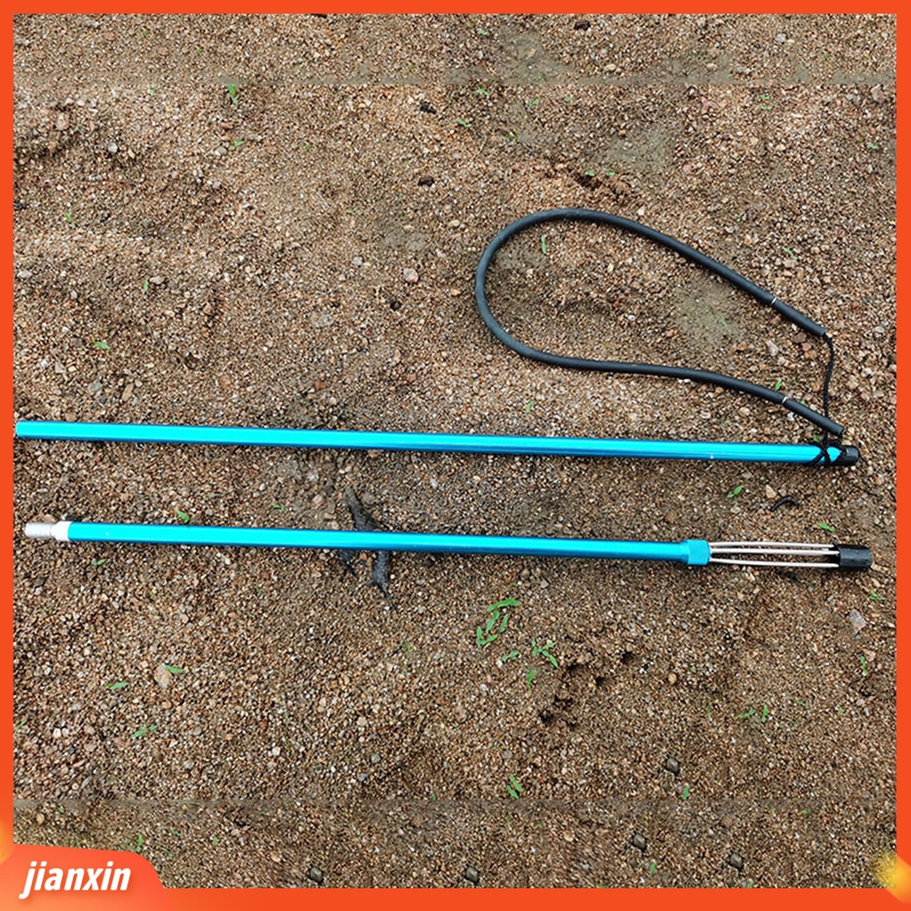 (In Stock) Portabel Dapat Dilepas Paduan Aluminium 3-piece Ikan Harpoon Gig Alat Pancing