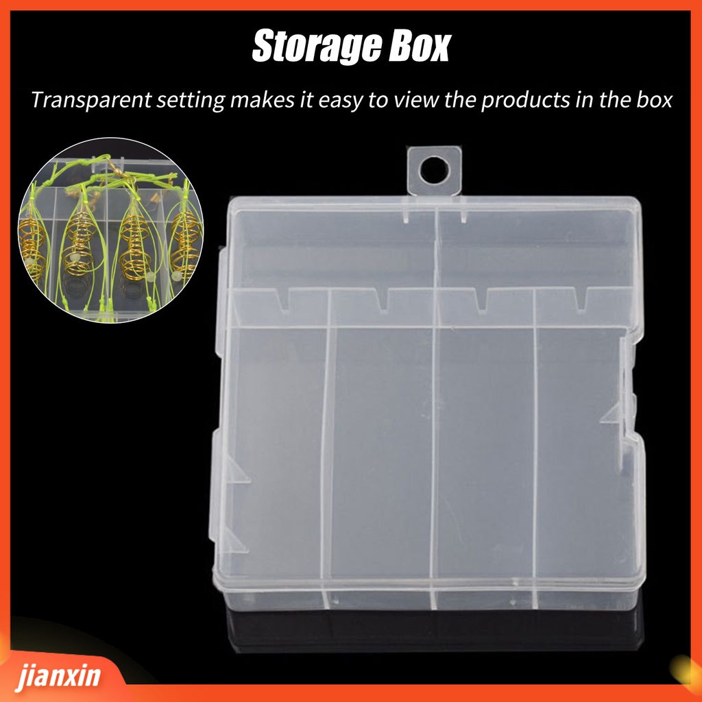 (In Stock) Tool Box Plastik Reusable Anti Debu Pakai Resiatant Kotak Aksesoey Pancing Bening Untuk Outdoor