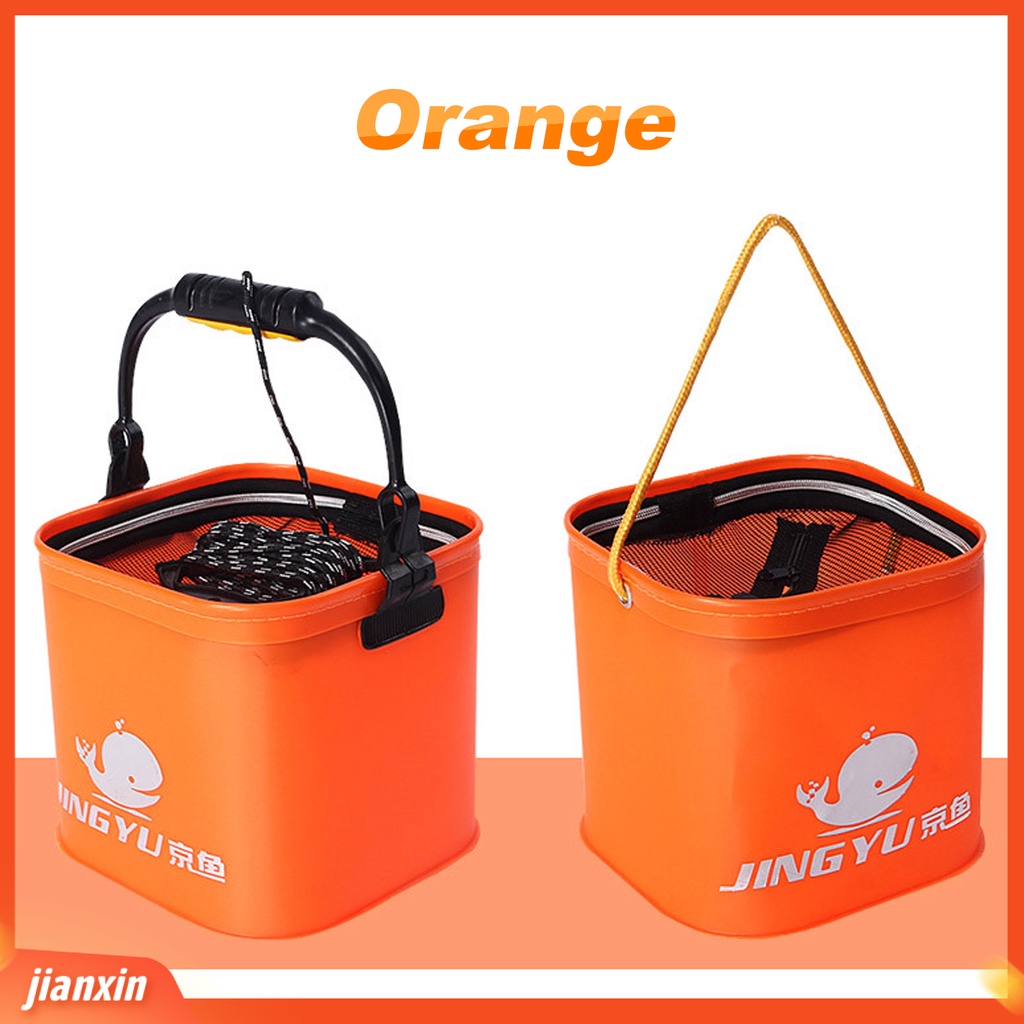 (In Stock) Ember Pancing Lipat Portable Collapsible Multifungsi Wadah Umpan Hidup Ikan Untuk Memancing