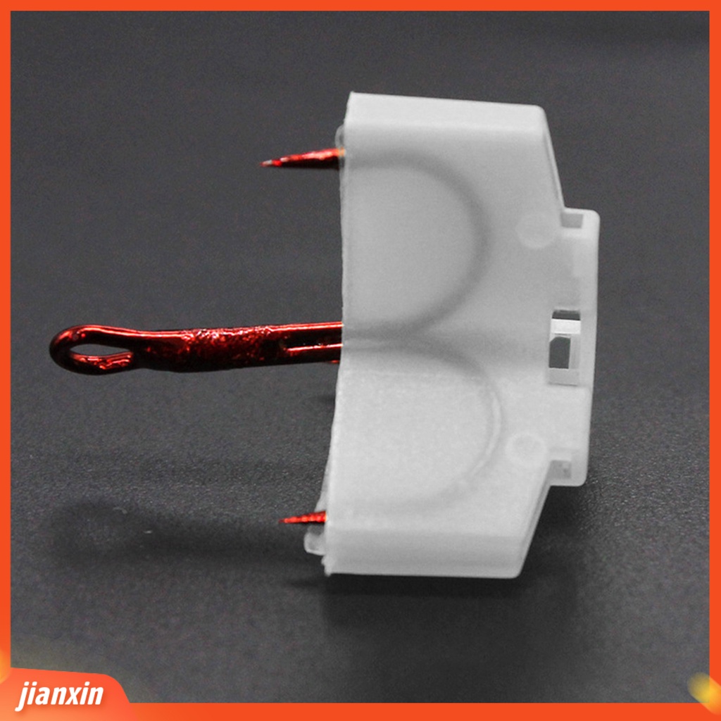 (In Stock) 100Pcs /Set Treble Hooks Cover Anti Gores Kekuatan Tinggi Putih Ringan Tahan Lama Treble Hook Sarung Case Sarung Untuk Outdoor