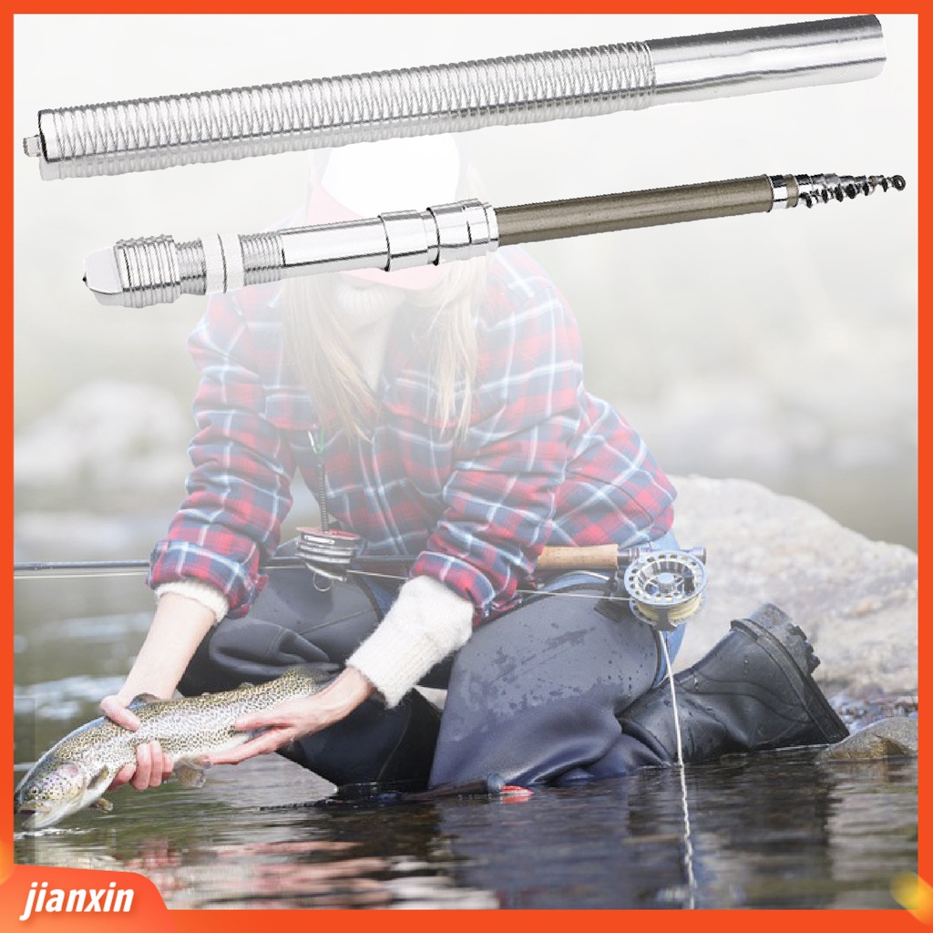 (In Stock) Tiang Pancing 1.4m Mini Portable Serbaguna Aluminium Alloy Dengan Spinning Reel Untuk Outdoor