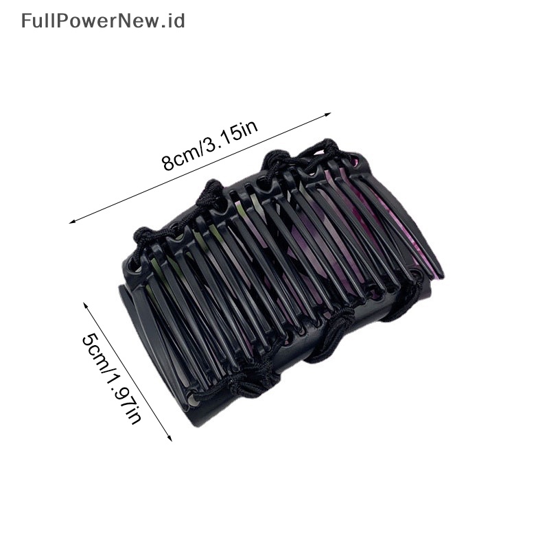 Power Vintage Kreatif Sisir Rambut Ajaib Tali Elastis Disc Hair Clip Untuk Wanita Hiasan Kepala ID