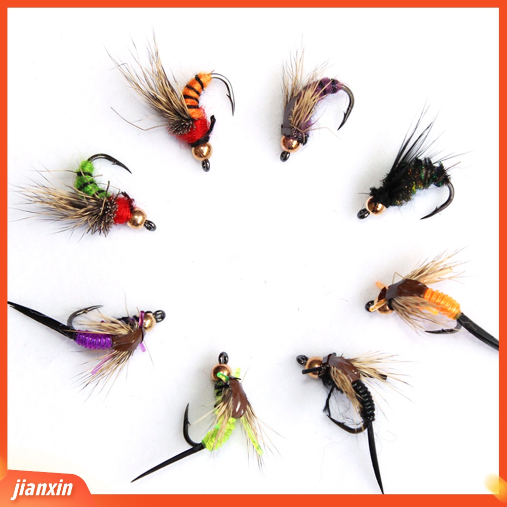 (In Stock) 40Pcs Mini Memancing Buatan Manusia Hidup Umpan Berbentuk Lalat Umpan Serangga Hook Tackle