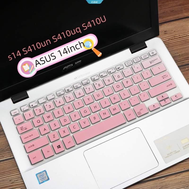 1pcs Cover Keyboard PC Untuk Model ASUS 14inch Warna Solid Silikon Tahan Air Pelindung Kulit S14 S410un S410uq S410U Keyboard Dust Cover [ZK].