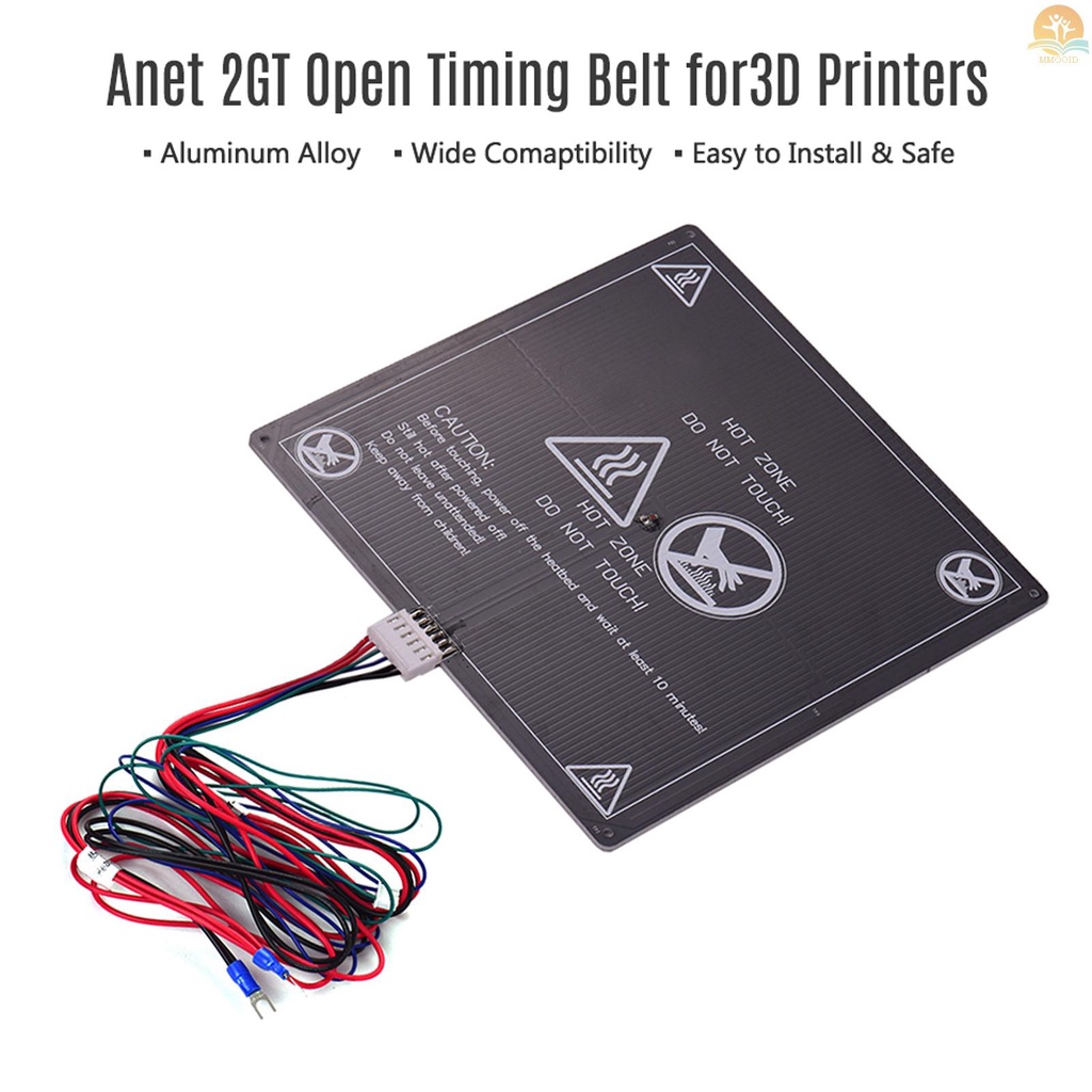 In Stock Anet 3D Printer Hot bed Base Plate Platform Pemanas Heatbed Plat Aluminium Ukuran220 * 220 * 3mm Dengan Kabel Hot-bed Kawat Untuk Anet A8 A6 A2 TRONXY P802M 3D Printer Upgrade S