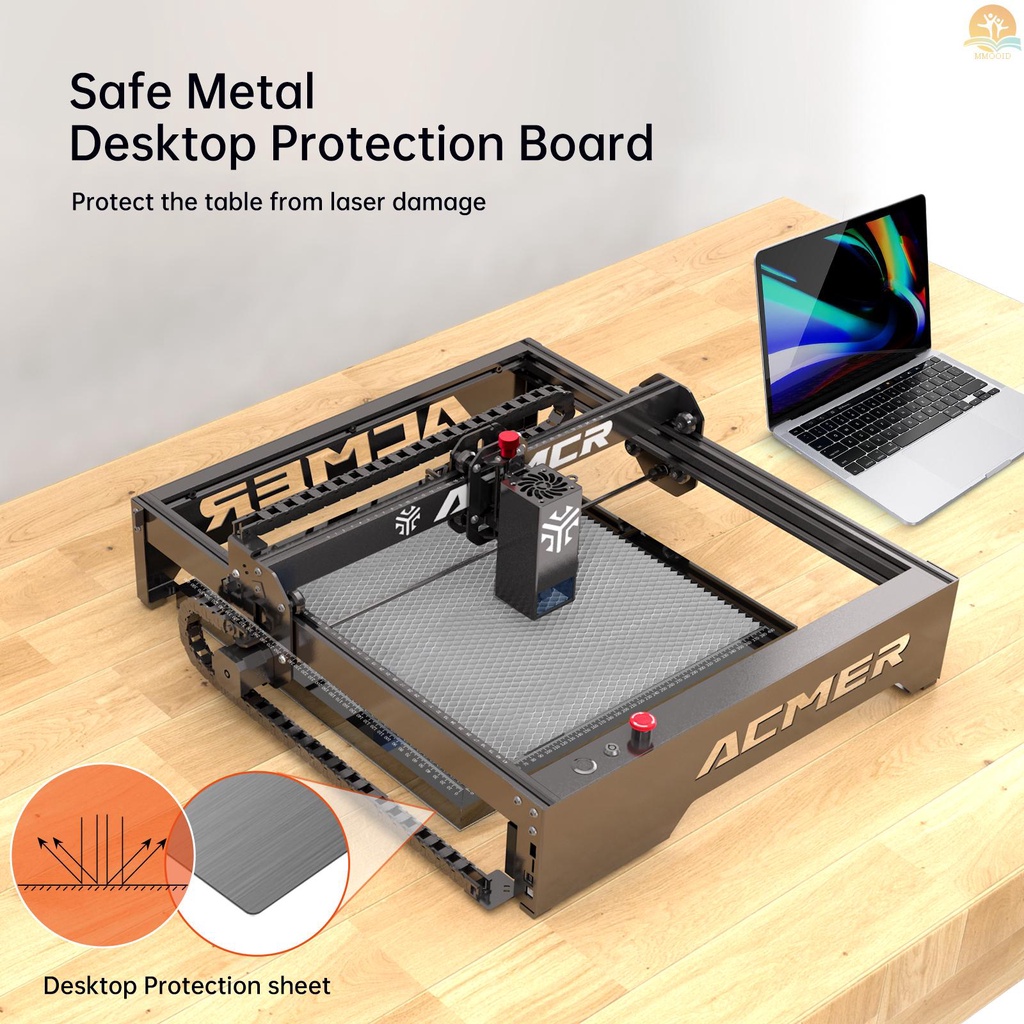 In Stock TEVOUP ACMER-E10 Laser Cutting Honeycomb Working Table Board Platform Panel Baja 330x330mm Untuk Mesin Pemotong Pengukir Laser CO2 Atau Dioda Kompatibel Dengan NEJE/XTOOL/ORT