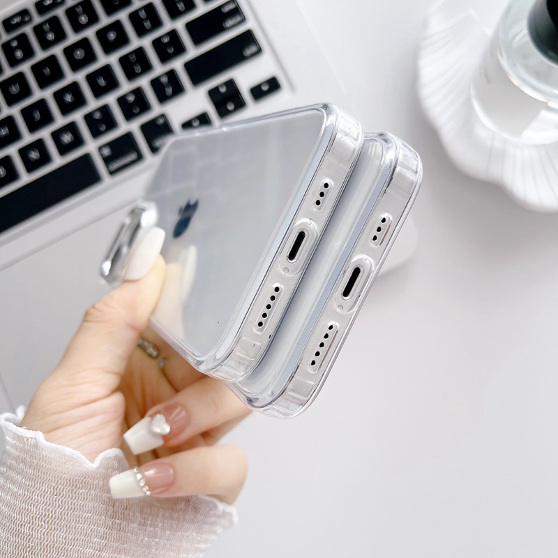 【Independent buttons】Clear Silicone Soft Case IPhone 6S 7 8 Plus SE XR XS Max 11 12 13 14 Pro Max 14 Plus