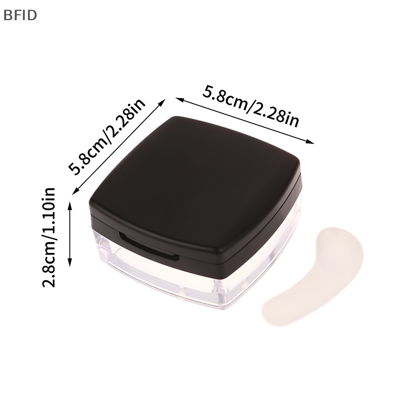 [BFID] Kotak Bubuk Portable Mini 5g Saringan Kosong Loose Powder Pot Square Box Dengan Bubuk [ID]