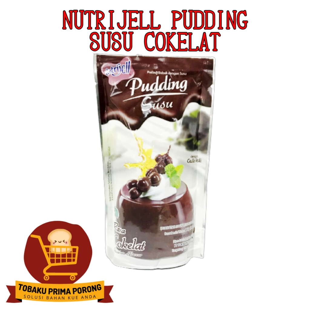 

Nutrijell Pudding Susu Chocolate Pouch - bubuk jeli pudding - bahan pudding