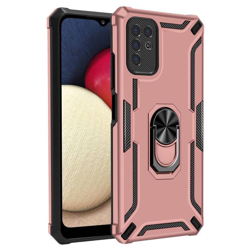 Pc+tpu Armor Cover Pelindung Dengan Cincin Jari Magnetik Untuk Xiaomi Mi 13 Pro Poco M5S X3 NFC Redmi K40 2in1 Casing Ponsel Anti Jatuh Shockproof Untuk Mi Poco X5 X4 X3 M4 M3 M2 F3 Pro