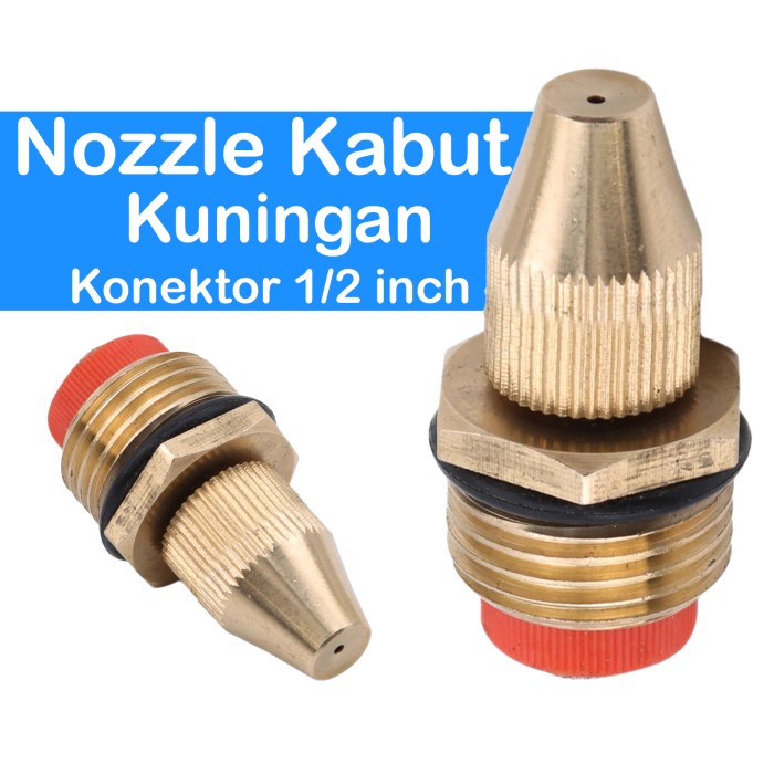 Nozzle kabut Sprinkler Nozzle Kuningan konektor 1/2 Inch
