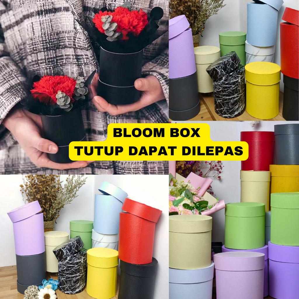 

Bloom Box Bulat Tutup Dapat Dilepas Box Bunga Gift Box Round Box Tempat Kado Hampers Florist