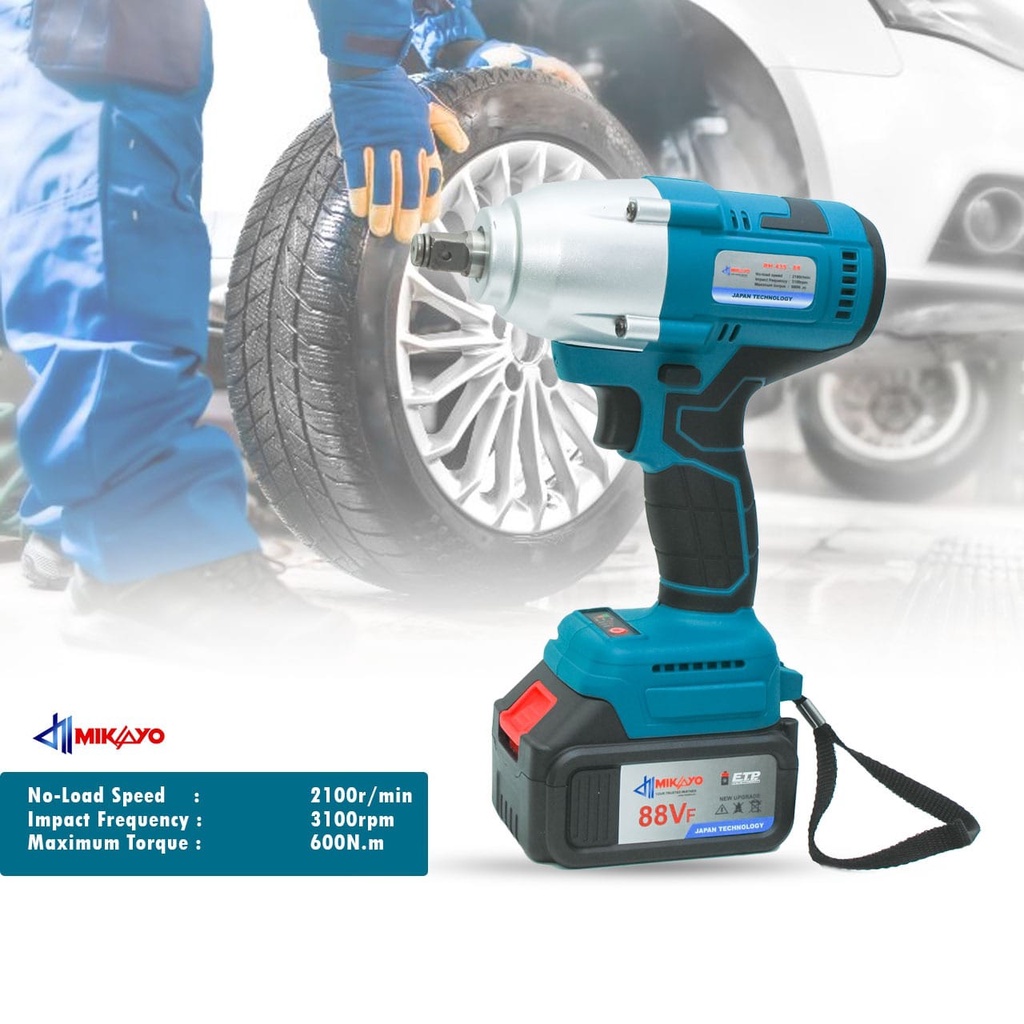 Mesin SUNC 88V 600NM Impact wrench Cordless mesin pembuka baut mobil truk