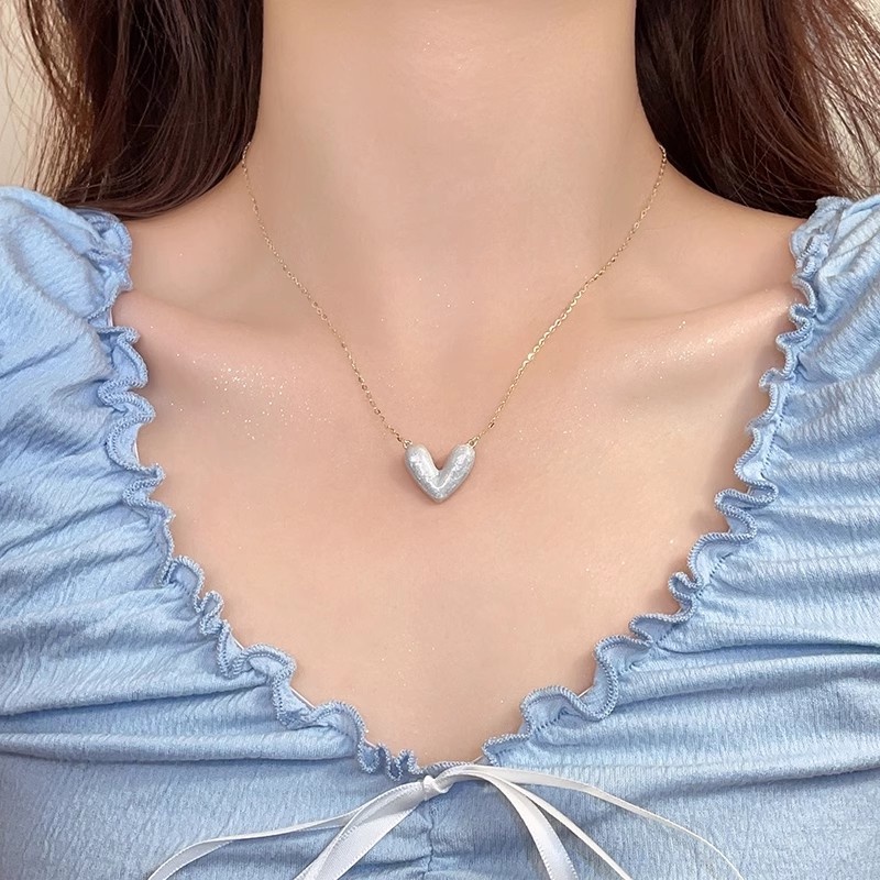 Mh Fashion Warna Drop Kalung Liontin Untuk Wanita Ins Kepribadian Niche Klavikula Rantai2023Musim Panas Terbaru Mewah Baru Dopamin Aksesoris