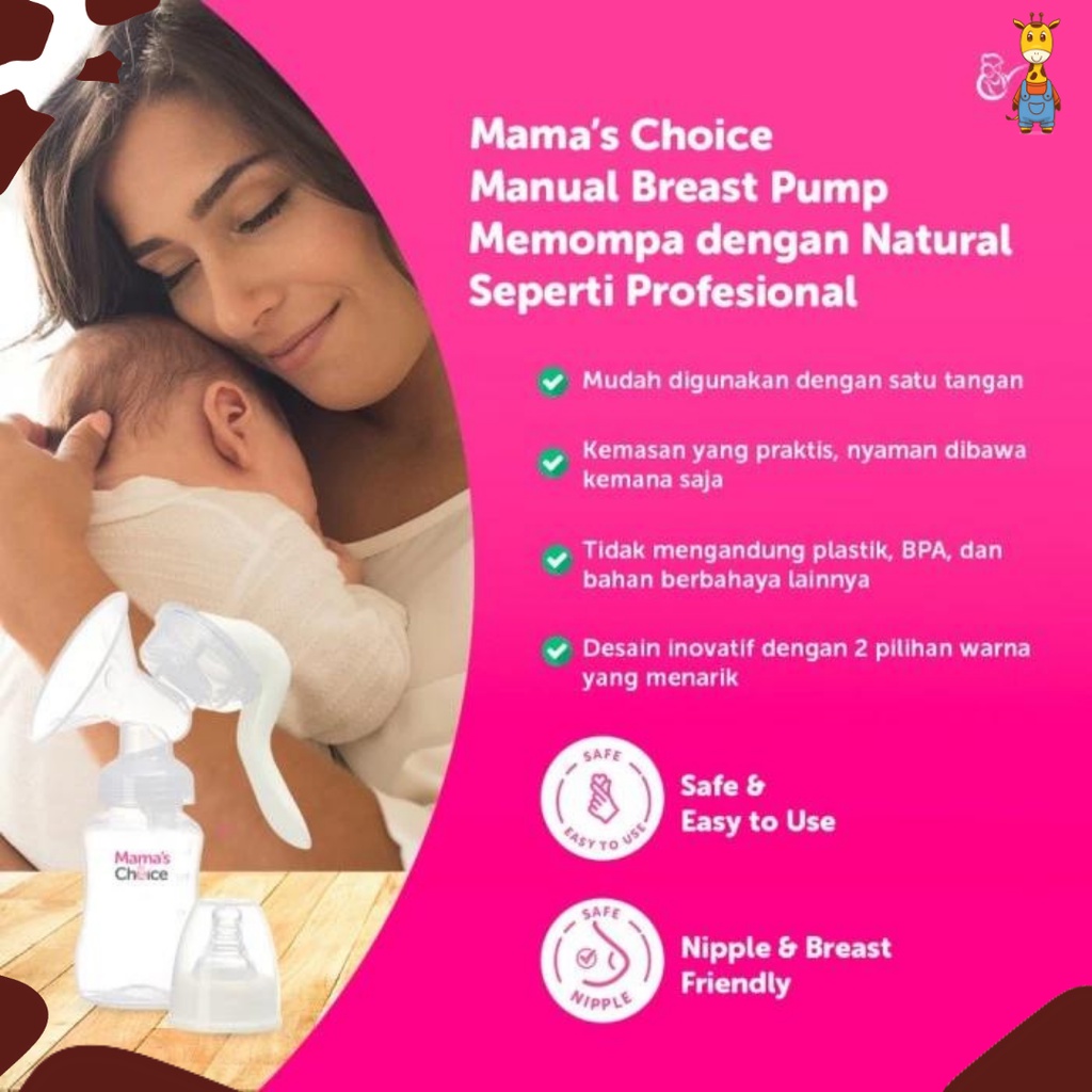 Mama Choice Manual Breast Pump - Pompa ASI Manual