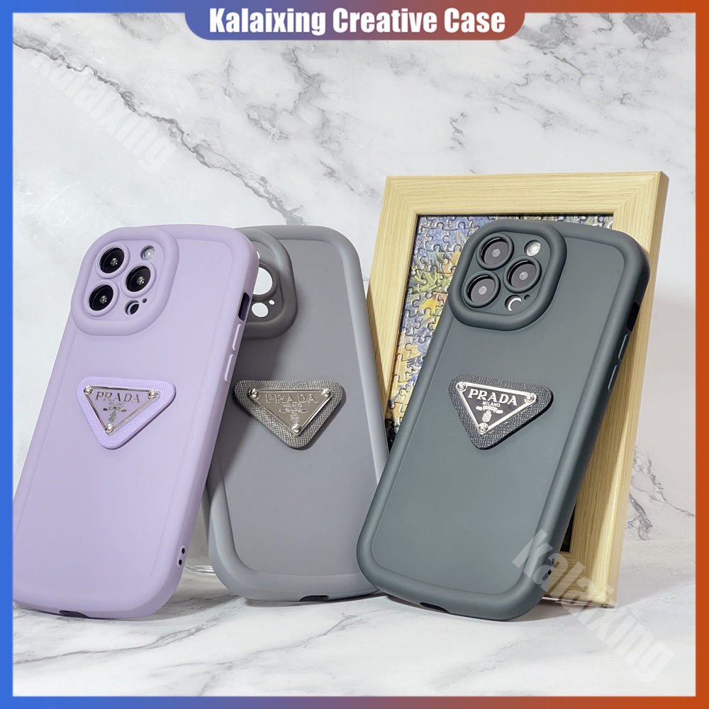 Casing Ponsel Silikon Lembut Untuk iPhone 12 Pro Max 11 Pro Max Xs Max XR X Xs Casing 3D Prada Macaron Warna Penutup Belakang