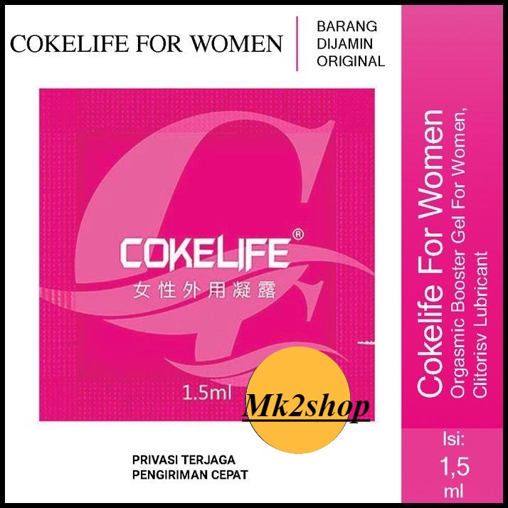 COKELIFE Orgasmic Gel For Woman 3 ml / Gel Khusus Wanita / Lubricant Women / Lubricant Wanita Merang