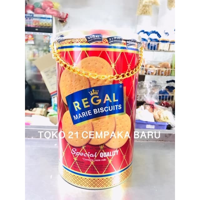 

Regal Marie Biscuits Special Quality Kaleng 1000 gram | Regal Biskuit 1KG 1 KG 1000g Murah Promo