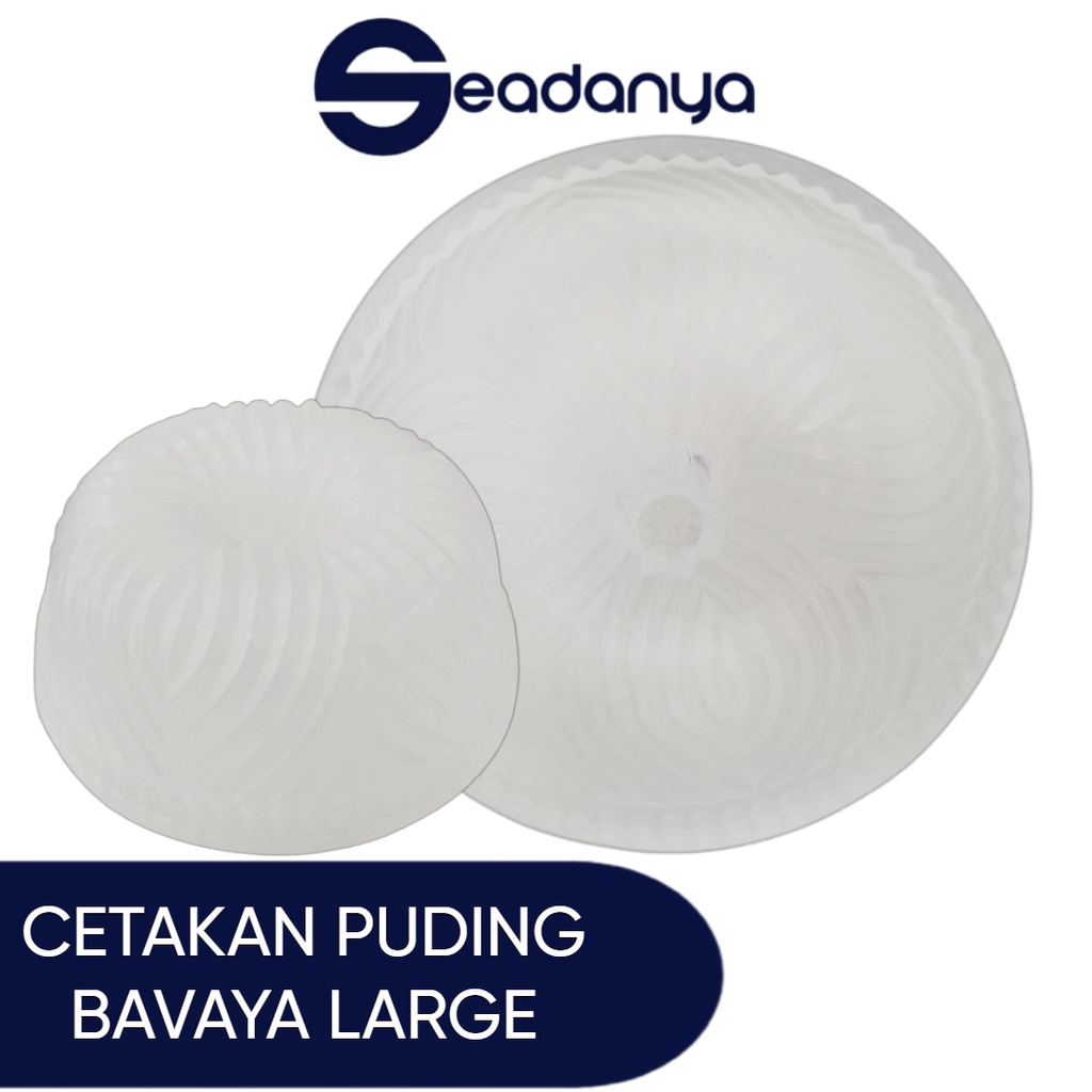 CETAKAN PUDING BAVAYA LARGE + BUBBLEWRAP - cetakan puding plastik - loyang puding