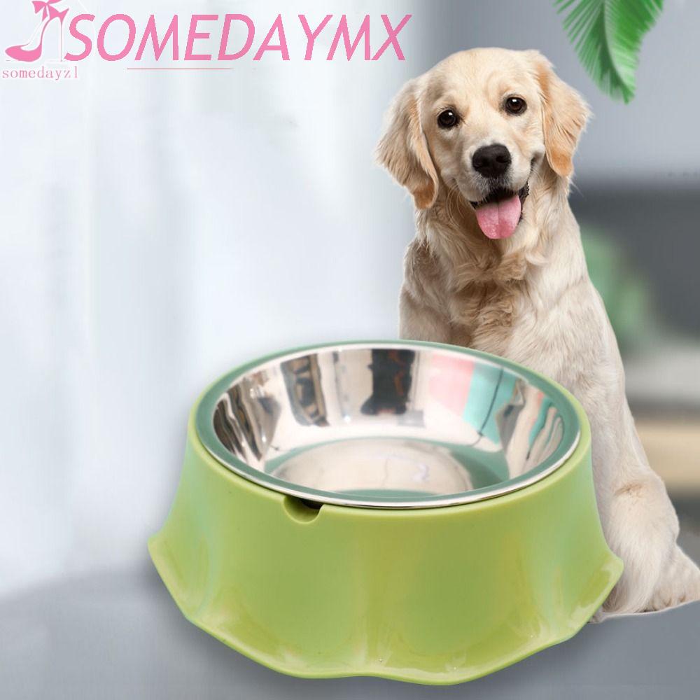 Tidak Karat Non-slip Mangkuk Makanan Kucing, Tidak Licin Anti Karat Mangkuk Makanan Kucing, Piring Minum Hewan Peliharaan Stainless Steel Warna-Warni Melindungi Leher Cervical Puppy Mangkuk Minum Indoor