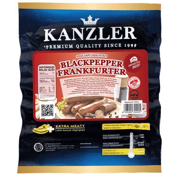 

KANZLER BEEF BLACK PEPPER FRANK (6 pcs)