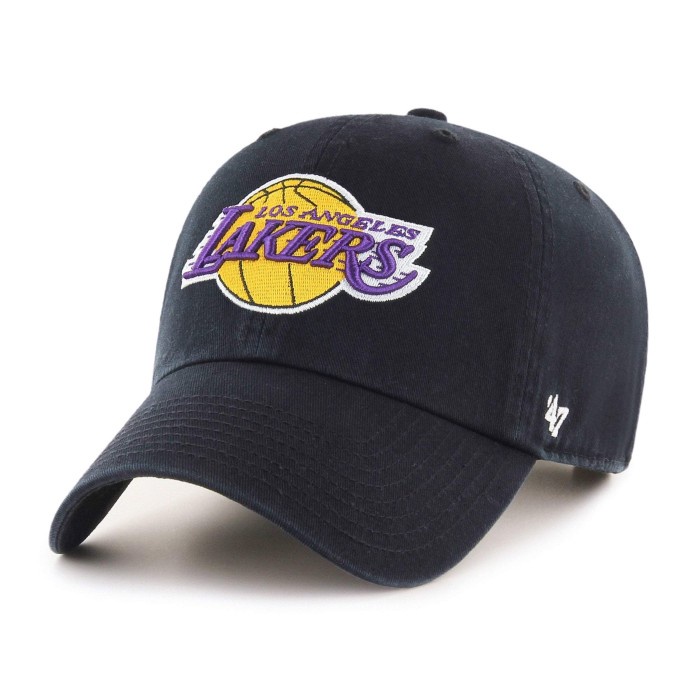 Topi Original 47 Brand Clean Up Los Angeles Lakers Black