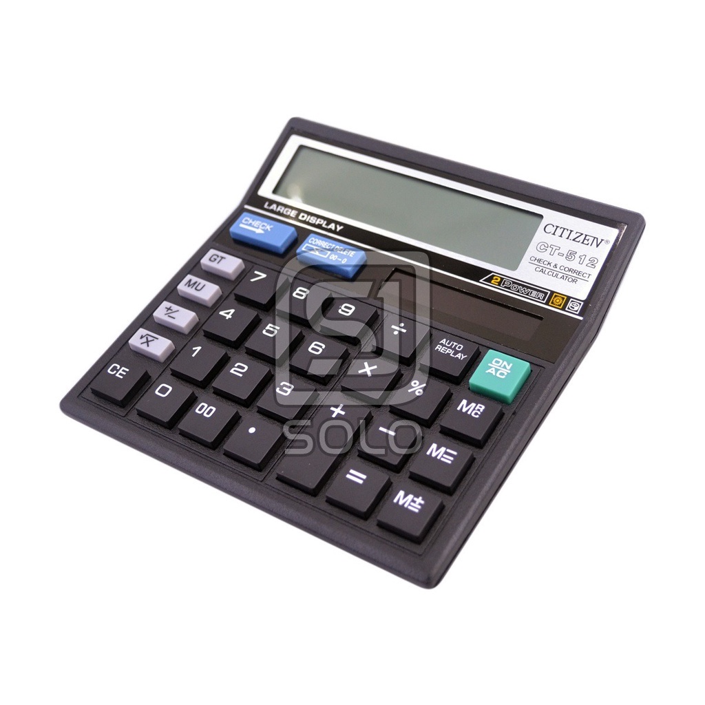 

Calculator CITIZEIV CT 512 Kalkulator 12 Digits