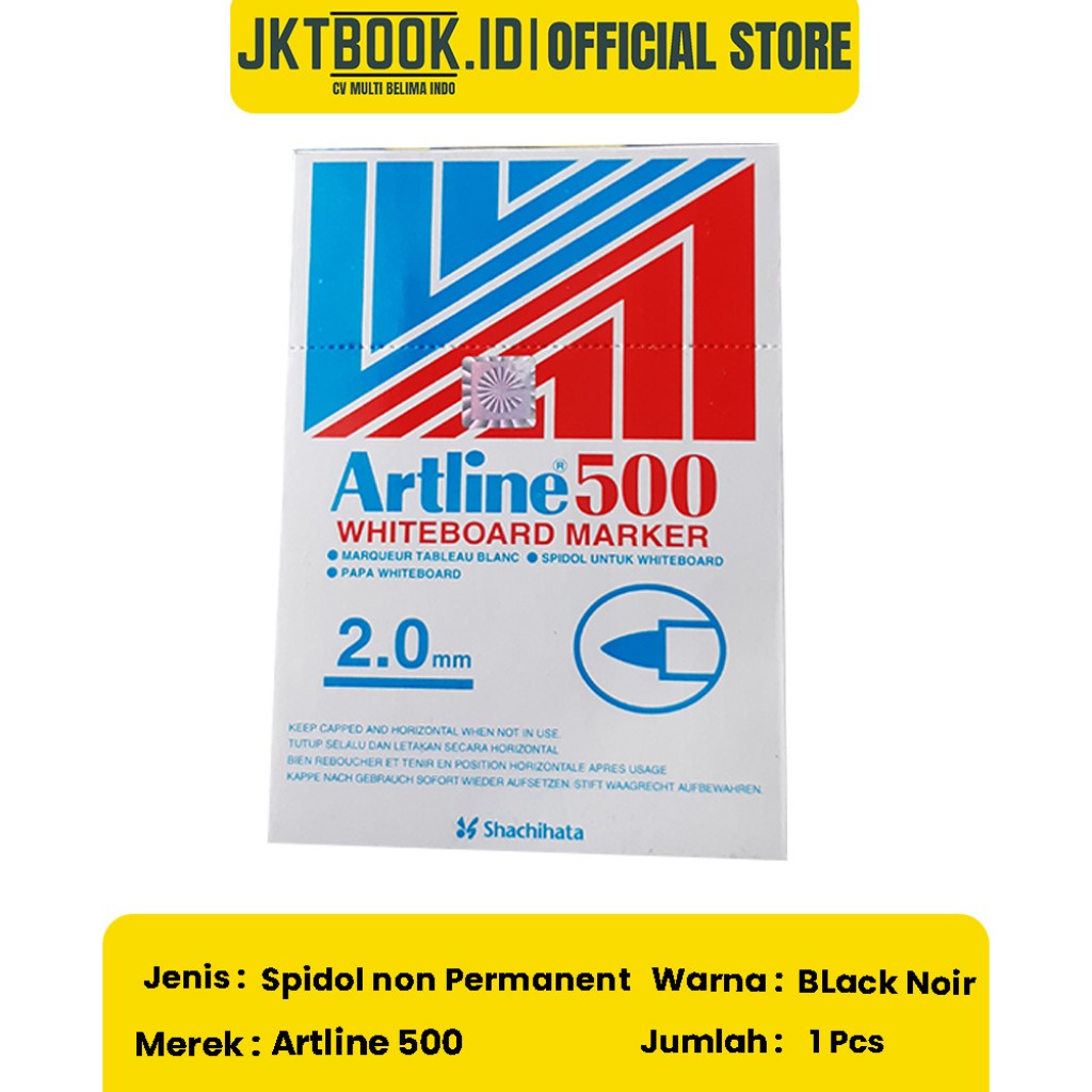 

Spidol Artline 500 Non Permanent