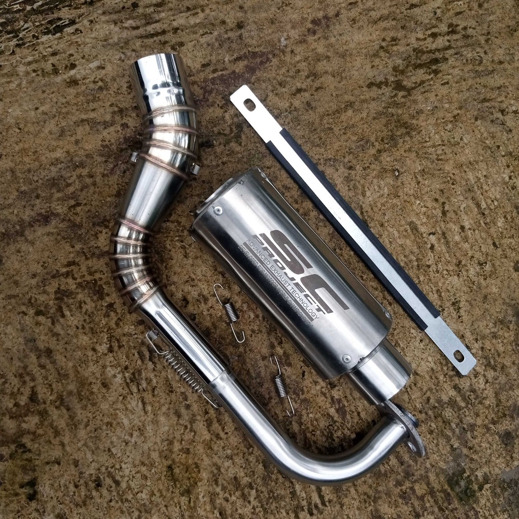 Knalpot racing sc project inlet 50 mm matic mio soul smile sporty j m3 z vario 110 125 150 160 pcx k