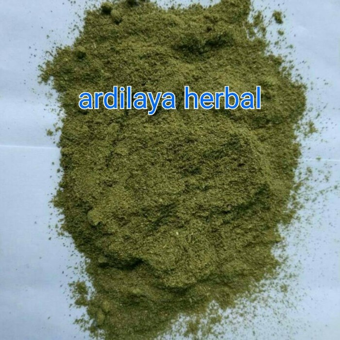 

daun tempuyung bubuk 500 gr 100% ASLI