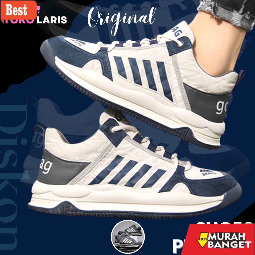 Sneakers pria terbaru- Sepatu Sneaker Pria Import GAXING PRO Sepatu Lembut Dan Lentur