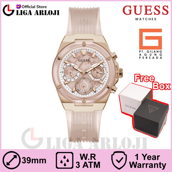 GUESS GW0409L3 Original ATHENA Jam Tangan Wanita Analog Pink